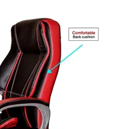 MRC M164 Leatherette Black &a; Red High Back Office Revolving Chair image 4