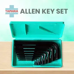 Taparia 10 Pcs Black Finish Allen Key Set in Box Packing, KI-10V image 2