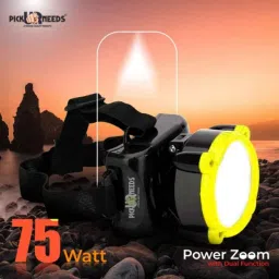 Pick Ur Needs 25W 12V ABS Yellow LED Head Light with 300m Projection Distance, PUN-2128 (Pack of 2) image 4