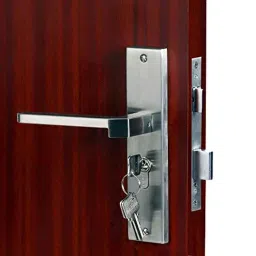 Homexpert MG306 8 inch 60mm Stainless Steel Satin Finish Cylindrical Plate Both Side Key Mortise Door Lock Set-picture-28