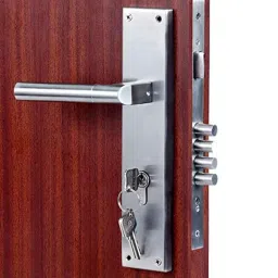 Homexpert MG303 10 inch 60mm Stainless Steel Satin Finish Cylindrical Plate Both Side Key Mortise Door Lock Set-picture-19