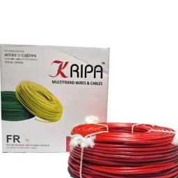 KRIPA 0.75 Sqmm Single Core Red FR PVC Insulated CCR Copper Wire for Domestic &a; Industrial Purpose, Length: 36 m-picture-43