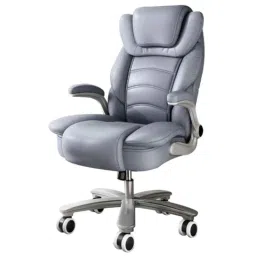 Chairtech 68x121cm 182kg High Back Steel Base Leatherette Grey Executive Office Chair-picture-13