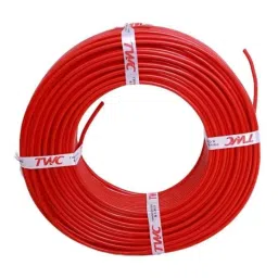 TWC Active 6 Sqmm Red PVC Insulated Copper Conductor FR Industrial Cable, Length: 45 m-picture-41