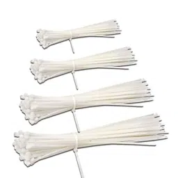 Elegant Casa 350x4.8mm White Nylon Teeth Grip Self Locking Cable Ties (Pack of 100)-image-62