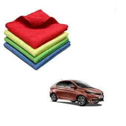 Kozdiko 40x40cm 300GSM Microfiber Cleaning Cloth for Tata Tigor (Pack of 4)-picture-26
