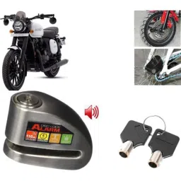 Auto Pearl Steel Black Anti-Theft Alarm Disc Brake Lock for 42 BS6, Lock_388-picture-40