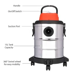 STARQ 1000W 30 Litre 17kPa Grey 3 in 1 Multifunction Wet &a; Dry Vacuum Cleaner with HEPA Filter image 3