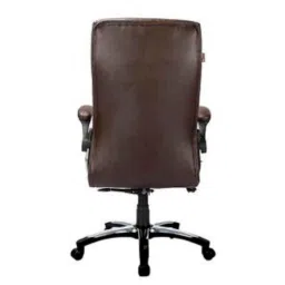 Adiko Leatherette Brown High Back DIY Office Executive Chair with Armrest, ADVN 708 image 4