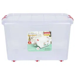Aristo 70L Multipurpose Plastic Storage Container Box with Wheels-picture-16