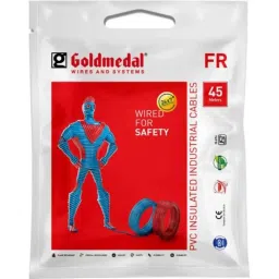 Goldmedal 1.5 Sqmm Single Core Black Copper FR PVC Insulated Wire, Length: 45 m-picture-17