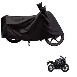 Kozdiko Polyester Black Dust &a; Waterproof Bike Body Cover with Mirror Pockets for Honda CBR 150R-picture-24
