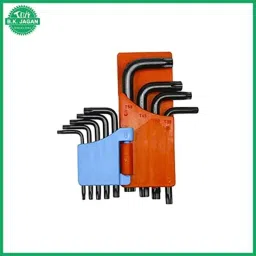B K Jagan &a; Co 9 Pcs Chrome Molybdenum Steel Short Torx Allen Key Set image 2