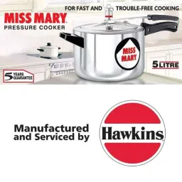 Hawkins Miss Mary 5 Litre Pressure Cooker, MM50 (Pack of 2) image 2