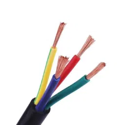 Super GEC Premium 2.5 Sqmm Black Multi Round 4 Core Copper Wires, Length: 90 m-picture-22