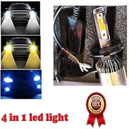 AOW Multi Color LED Anti-Flicker (36W/3800LM) Headlight Bulb with Ultra Bright White Light Universal for All Car (12V - 36W) t-159-picture-1