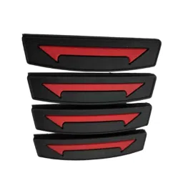 SureStrive 4 Pcs Rubber Black &a; Red Universal Anti Scratch Door Protector Guard Set for Toyota Fortuner Type-1-image-76