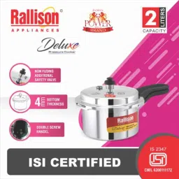 Rallison Deluxe 2L Aluminium Pressure Cooker, RS043 image 2