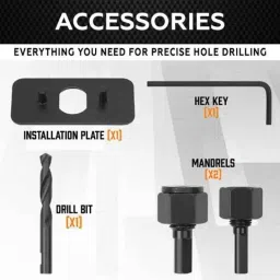 Cheston CH-HSS11 11 Pcs Carbon Steel Hole Saw Set with 8 Pcs Circular Blades image 4