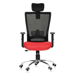 Da URBAN Mascot Red High Back Mesh Ergonomic Chair with Armrest image 2