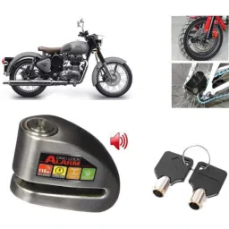 Auto Pearl Steel Black Anti-Theft Alarm Disc Brake Lock for Classic Gunmetal BS6, Lock_546-picture-36