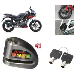 Auto Pearl Steel Black Anti-Theft Alarm Disc Brake Lock for Pulsar 220F, Lock_083-picture-30