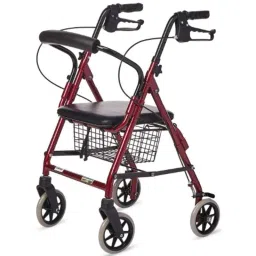 Entros 136kg Aluminum Light Weight Rollator with Seat &a; Wheel, SC5001-picture-33
