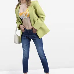 tokyo talkies Women Super Skinny Mid Rise Blue Jeans image 3