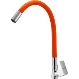 Prestige Orion Brass Chrome Finish Orange Flexible Swan Neck Basin Tap-picture-11