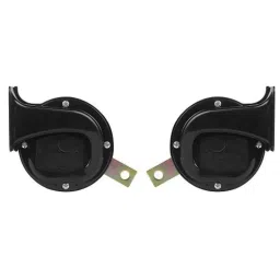 Bosch 2 Pcs 105-118dB 12V Plastic Black Symphony Horn Set for Hyundai Santa Fe Cm 2nd Gen 2.2L Crdi, F002H10028 image 2