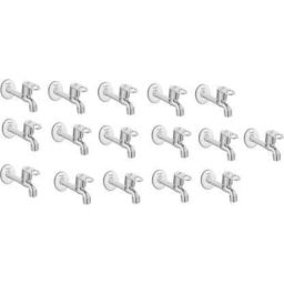 IRIS MAX Brass Chrome Finish Long Body Bib Cock (Pack of 16)-picture-34