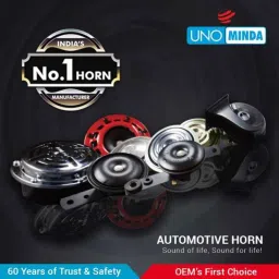 Uno Minda K125 2 Pcs 12V Chrome Finish Horn Set, D857007 image 4