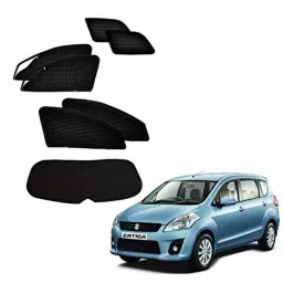 Kozdiko 7 Pcs Polyester Magnetic Zipper Car Sunshade Set with Dicky Curtain for Maruti Ertiga-picture-20