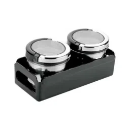 Trueware Fusion 2 Pieces 500ml Silver Chrome Finish Storage Canister Set-picture-17