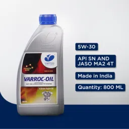 Varroc JASO MA2 800ml 4T 5W-30 Synthetic Blend Engine Oil, VOIL-5W30-800SN image 4