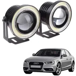 Kozdiko 2 Pcs 15W 3.5 inch High Power White LED Projector COB Fog Light Set with White Angel Eye Ring for Audi A4, koz_72497-picture-25