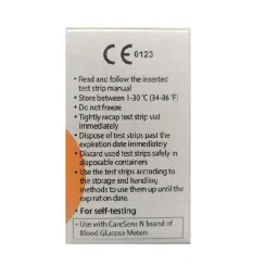CareSens 100 Glucometer Test Strips, 8809126646312 image 4