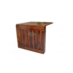 Angel Furniture Solid Sheesham Wood Glossy Finish Brown Rectangular Dining Table, AF-169H image 5