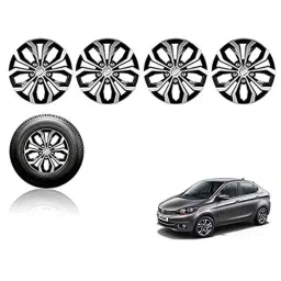 Auto Pearl 4 Pcs 14 inch ABS Black Car Wheel Cover Set for Tata Tigor�XM, XT &a; XTA-picture-44
