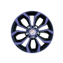 Auto Pearl 4 Pcs 15 inch Violet &a; Black ABS Press Type Hubcap Wheel Cover Set with Retention Ring for Maruti Suzuki Ciaz2018 image 4