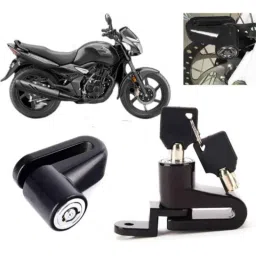 Auto Pearl Steel Black Heavy Duty Anti-Theft Disc Brake Lock for Unicorn, Lock_364-picture-47