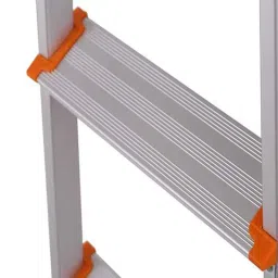 Eurostar 105 Aluminium Silver 4 Steps Ladder with Platform image 3