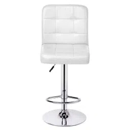 Da Urban Cadbury White Height Adjustable &a; Revolving Bar Stool Chair (Pack of 2) image 3