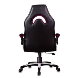 Furniturstation Leatherette Black &a; Maroon Leatherette High Back Gaming Chair, SB_ GAMENG-04BKMR image 4