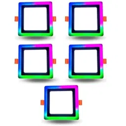 D&s;Mak 16W White, Pink, Green &a; Blue Square LED Conceal Panel Light (Pack of 5)-picture-39