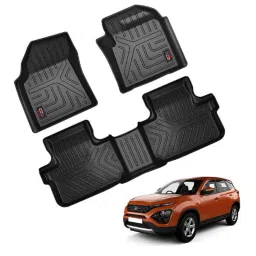 Galio GLLM-040A 3 Pcs TPV Long Car Floor Mat Set for TATA Harrier Automatic 2019-picture-37
