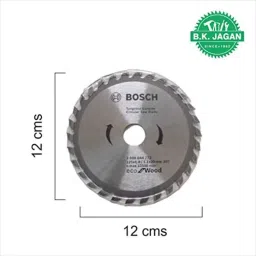 B K Jagan &a; Co 5 inch 30 Teeth Carbide Silver Circular Saw Blade for Wood image 2