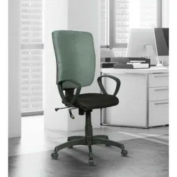 Parin Kandy Fabric Grey &a; Black Medium Back Ergonomic Chair, PC 912 image 4