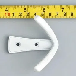 Screwtight ‎Zinc ‎White Finish V Shaped Hook, Z181406WHT-2 (Pack of 2) image 5