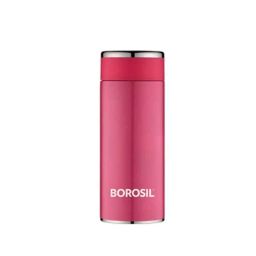 Borosil Travelsmart 260ml Stainless Steel Pink Hydra Vacuum Insulated Flask Water Bottle, BT260PK118-picture-26